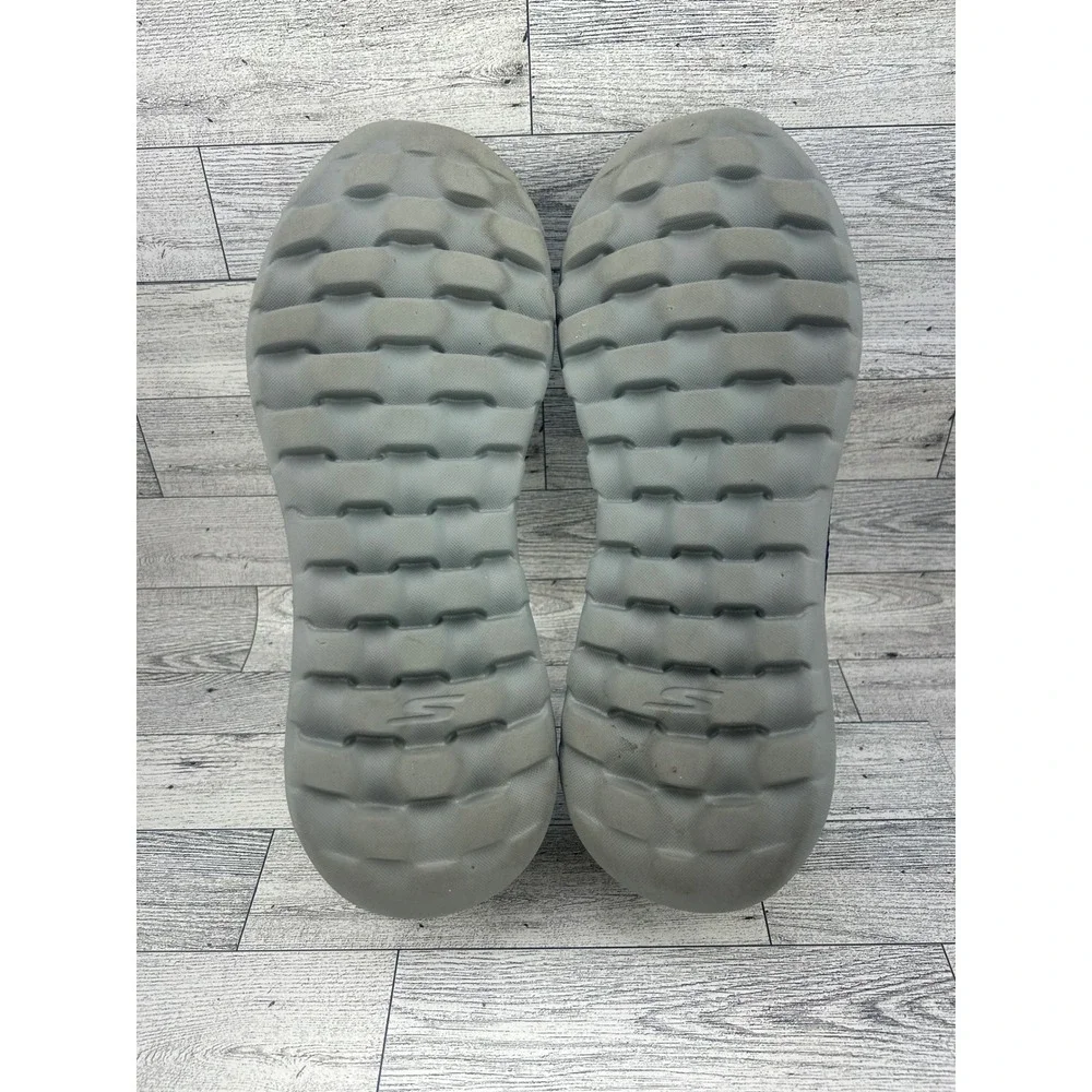 Skechers Go Walk Max Men Navy Grey Slip‎ On Walking Shoes 54600 Size 9.5